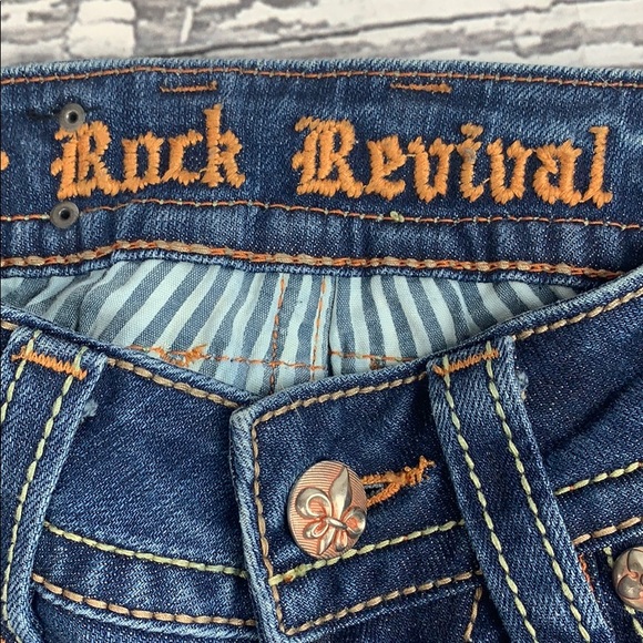 Rock Revival ‘Amy’ Straight Fit Jeans - 26 x 33 - Picture 12 of 13